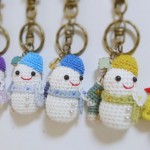 新作☆雪だるまちゃん＆くつ下のキーホルダー