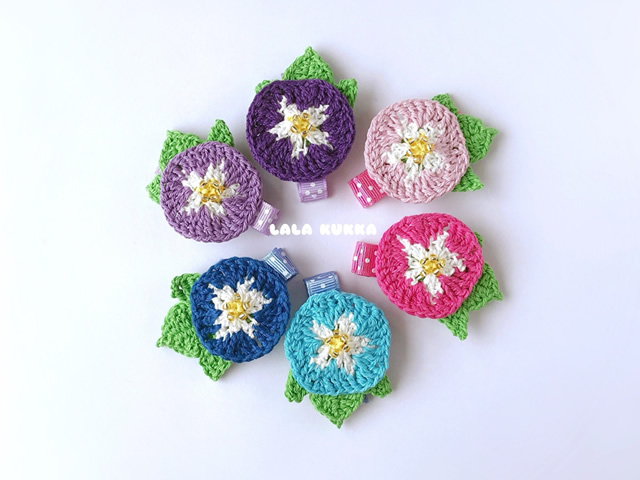 かぎ針編みで作った夏のお花シリーズ第2弾 販売いたします！