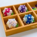 かぎ針編みで作った紫陽花ブローチ【4カラー】