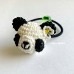 【あみぐるみ動物ヘアゴム】パンダちゃんヘアゴム🐼